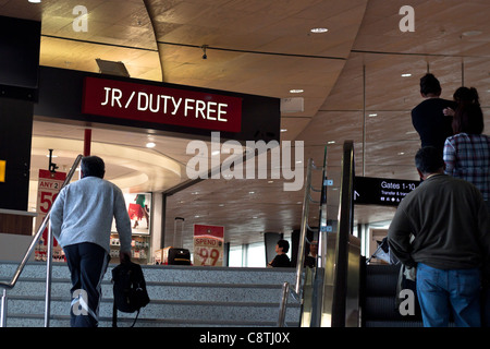 JR/Duty Free, der internationale Flughafen Auckland, Neuseeland. Stockfoto