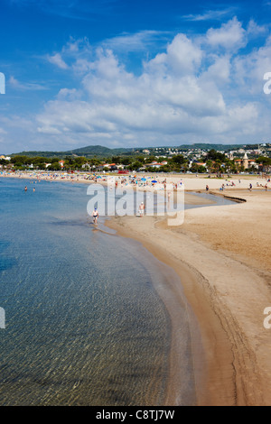 Coma Ruga Strand. El Vendrell, Katalonien, Spanien. Stockfoto