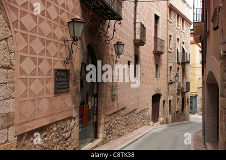 Montblanc-Stadt. Katalonien, Spanien. Stockfoto