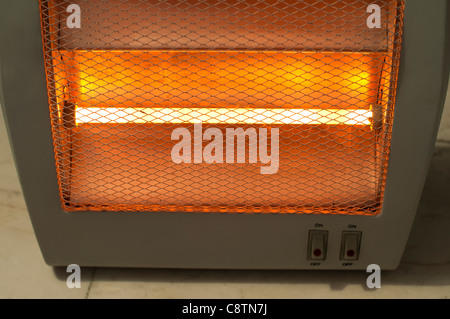 Elektrische Heizung hautnah Stockfoto