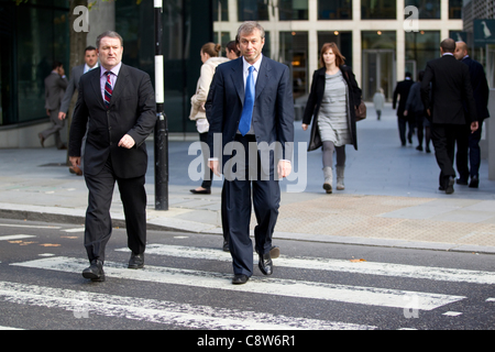 London, UK. 02.11.2011 Roman Abramovich, der Chelsea Football Club-Besitzer, zeugt in einem High Court Kampf mit exilierten russischen Oligarchen Boris Berezovsky. Stockfoto