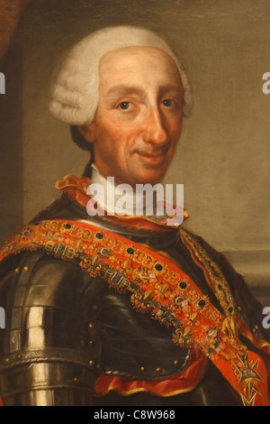 Carlos III (Englisch: Charles III) 1716 – 1788. König von Spanien und den spanischen Indies von 1759 bis 1788. Stockfoto