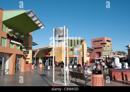 Las Vegas Premium Outlets Shopping Center Einkaufszentrum USA Nevada Stockfoto