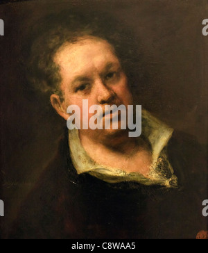 Selbstportrait. Francisco Goya bei 69 Jahren. Francisco José de Goya y Lucientes, 1746 - 1828. Spanisch romantische Maler und Graphiker. Stockfoto