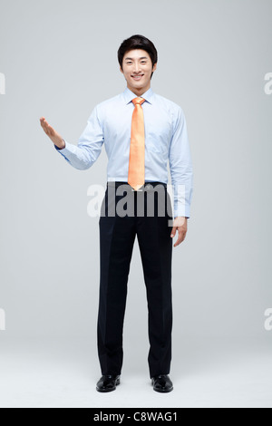Portrait Of Smiling asiatischen Geschäftsmann Stockfoto
