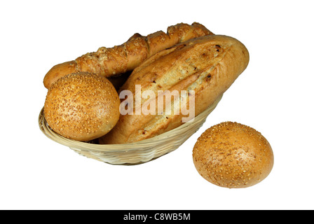 Gesundes Essen Sandwich Brot Bäckerei Koch weiß Stockfoto