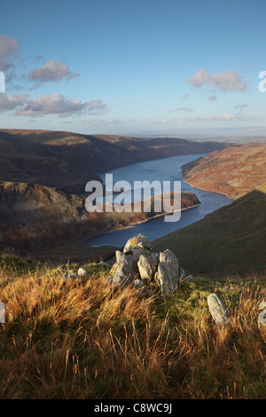 Haweswater und die Ansicht Nord-Ost in Richtung der Pennines aus Harter fiel Seenplatte Cumbria UK Stockfoto