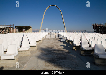 Die Rachid Karame Center in Tripolis wurde von dem berühmten Architekten Oscar Niemeyer entworfen. Stockfoto