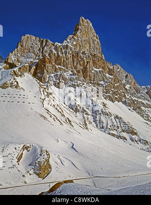 Die Pala-Gruppe (Italienisch: Pale di San Martino, Dolomiti Delle Pale oder Gruppo Delle Pale) ist ein Gebirgszug in den Dolomiten. Stockfoto