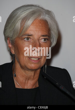 CHRISTINE LAGARDE Geschäftsführer INTERNAT 3. November 2011 PALM BEACH CASINO CANNES Frankreich Stockfoto