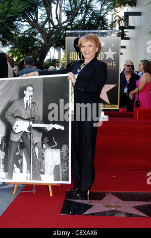 Maria Elena Hollypicture Buddy Holly Atinduction Zeremonie Star OnHollywood Walk Fame Zeremonie Buddy Holly N Vine Street Los Stockfoto