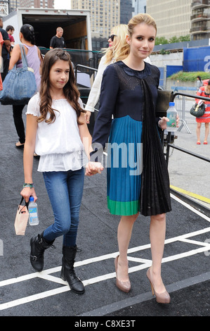 Grace Roberts Emma Roberts LeaveMercedes-Benz Fashion Week Lincoln