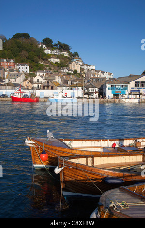 Looe; Stadt und Fluss; Cornwall; UK Stockfoto