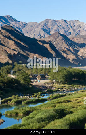 Ai-Ais Hot Springs Spa und Campingplatz in Ai-Ais/Richtersveld Transfrontier Nationalpark Namibia Stockfoto