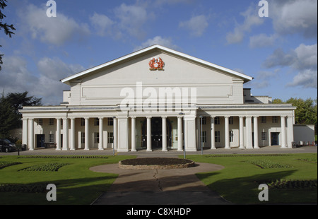 De Montfort Hall in Leicester. 1913 erbaut, ist es eine Veranstaltungshalle mit einer Kapazität von 2000 Musik und Performance. Stockfoto