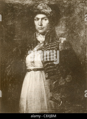 Agustina Raimunda María Saragossa i Domènech, aka Agustina de Aragón, 1786 - 1857. Spanisch Heldin in Belagerung von Saragossa, 1808. Stockfoto