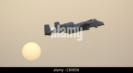 OPERATION IRAQI FREEDOM -- ein A-10-Kämpfer mit dem 332nd Air Expeditionary Wing hebt von einem nach vorne eingesetzten Standort im März 29 für eine Mission in den Irak ab. Stockfoto