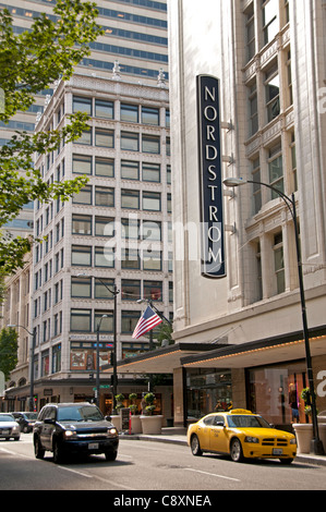 Kaufhaus Nordstrom Seattle Stadt Stadt Washington State Vereinigte Staaten Stockfoto