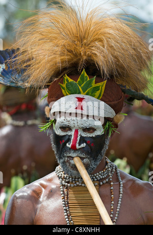 Westlichen Hochländer an Hagen zeigen im westlichen Hochland Papua-Neuguinea Stockfoto