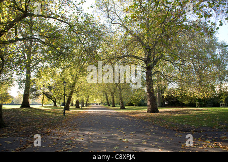 Frühherbst im Battersea Park, London. Stockfoto