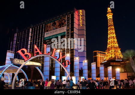 Las Vegas Casino der Eiffelturm Paris Glücksspiel Hauptstadt der Welt-USA-Nevada Stockfoto