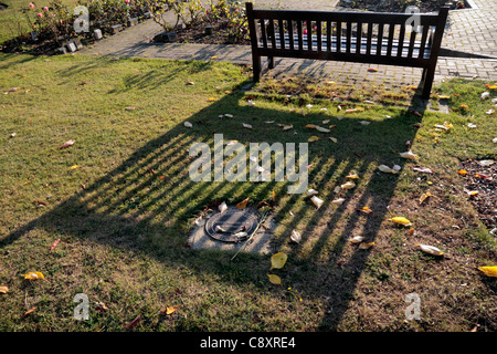 Memorial Marker, Mary Ann Nichols, ein Jack der Ripper-Opfer in der City von London Friedhof, London, UK. Stockfoto