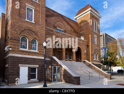 Die 16th Street Baptist Church, Zentrum der Bürgerrechtsbewegung in Birmingham, Alabama, USA Stockfoto