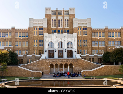 Little Rock Central High School, Ort der erzwungenen Aufhebung der Segregation während der Bürgerrechtsbewegung, Arkansas, USA Stockfoto