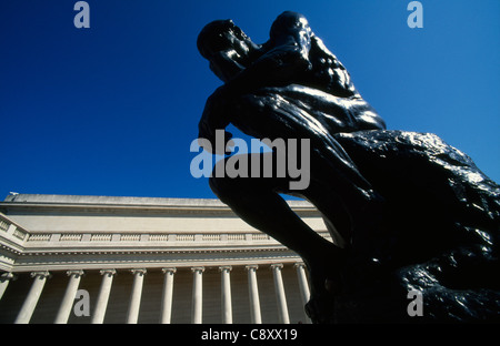 Rodins "Denker" im Palast der Ehrenlegion, Lincoln Park, San Francisco, Kalifornien Stockfoto