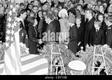 LBJ Beerdigung Zeremonien in der Hauptstadt Stockfoto