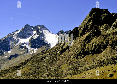 Landschaft aus Tirol. Blick ins Val Senales in Italien Stockfoto