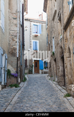 Frankreich, Languedoc-Roussillon, Aude, Caunes-Minervois, Straßenszene Stockfoto