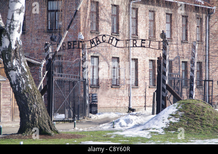 Bilder vom Lager Auschwitz Stockfoto