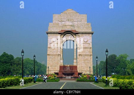 India Gate Denkmal Neu-Delhi Indien Stockfoto