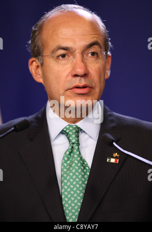 FELIPE CALDERON Präsident von Mexiko 4. November 2011 PALAIS DE FESTIVAL CANNES Frankreich Stockfoto