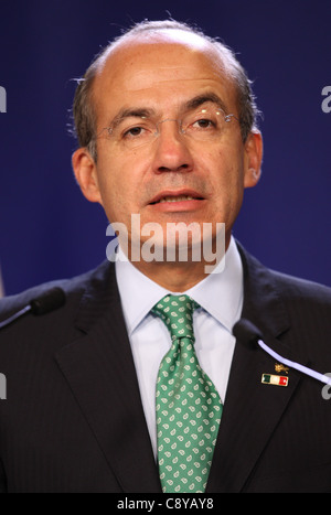 FELIPE CALDERON Präsident von Mexiko 4. November 2011 PALAIS DE FESTIVAL CANNES Frankreich Stockfoto