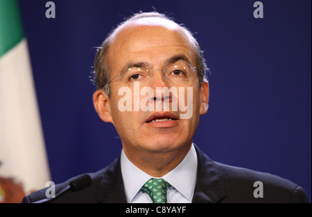 FELIPE CALDERON Präsident von Mexiko 4. November 2011 PALAIS DE FESTIVAL CANNES Frankreich Stockfoto