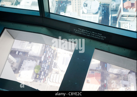 Blick vom Skytower, Auckland, Neuseeland Stockfoto