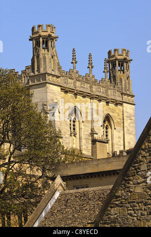 UK Oxford Turm der Christ Church Cathedral Stockfoto