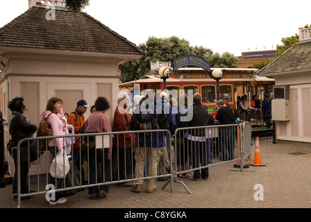 Seilbahn von Friedel Klussmann Memorial Turnaround San Francisco Kalifornien, USA Stockfoto