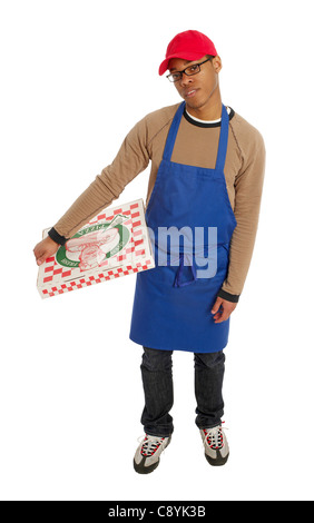 Pizzamann Stockfoto