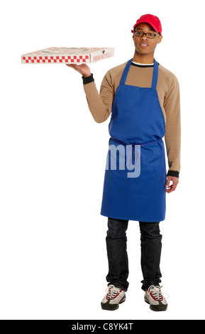 Pizzamann Stockfoto
