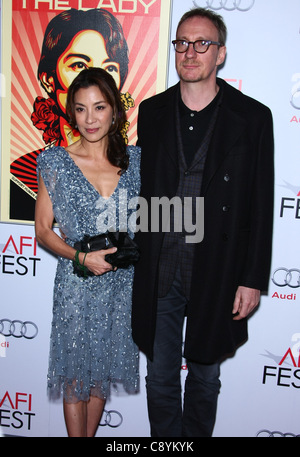 MICHELLE YEOH & DAVID THEWLIS DIE DAME. GALA-SCREENING AFI FEST 2011 HOLLYWOOD LOS ANGELES Kalifornien USA 04 November 2011 Stockfoto