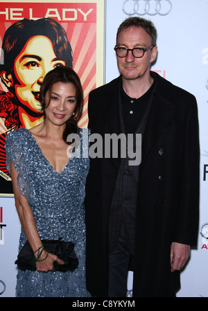 MICHELLE YEOH & DAVID THEWLIS DIE DAME. GALA-SCREENING AFI FEST 2011 HOLLYWOOD LOS ANGELES Kalifornien USA 04 November 2011 Stockfoto