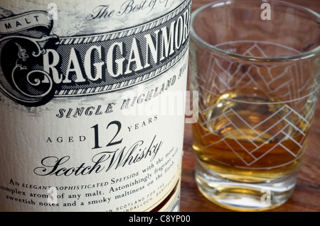 Ragganmore single Highland Malt Scotch whisky Stockfoto