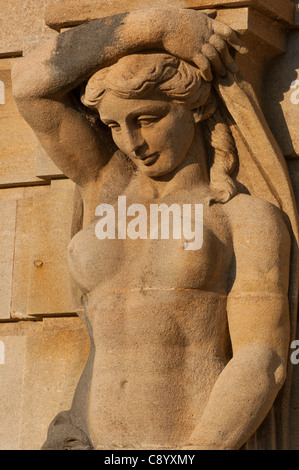 Springbrunnen Statue am unteren Wasser Garten at Blenheim Palace, Oxfordshire, UK Stockfoto