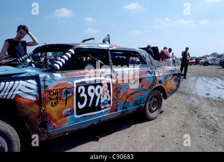 Banger racing, Prestwood, Buckinghamshire Stockfoto