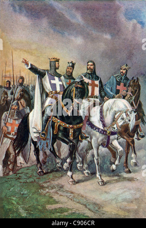 Richard Löwenherz, König von England von 1189 bis zu seinem Tod war ein erster Führer des Dritten Kreuzzugs oder KIngs' Crusade. Stockfoto