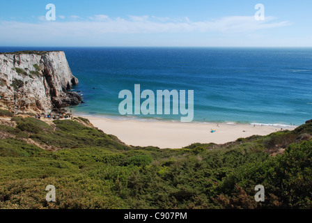 Der Strand in der Nähe von Sagres und Kap St. Vincent, Portugal Stockfoto