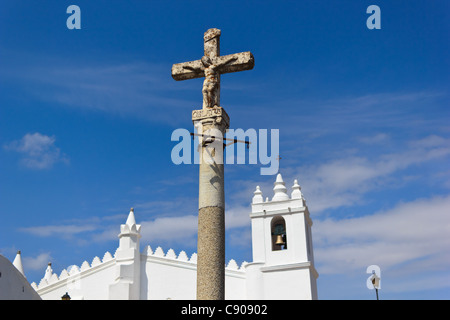 Ein Kreuz in Mértola (Alentejo - Portugal) Stockfoto